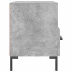 vidaXL Table de chevet gris béton 40x35x47 5 cm bois d’ingénierie