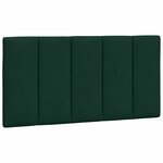 vidaXL Lit avec matelas Hanko vert foncé 100x200 cm velours