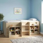 vidaXL Cadre de Lit Élevé pour Enfants 2 Pièces Sonoma Bois d'ingénierie
