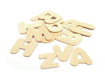 Lettres Alphabet 26 pièces en bois brut