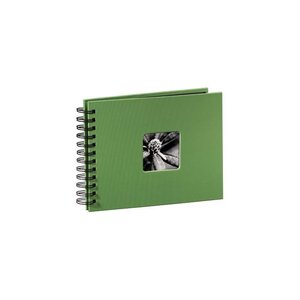 Album photo à spirales 'Fine Art', 24 x 17 cm, 50 pages noires, vert pomme HAMA