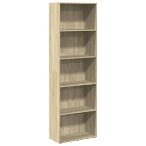 vidaXL Bibliothèque chêne sonoma 60x30x189 cm bois d'ingénierie