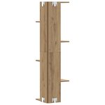 vidaXL Étagère d'angle murale chêne artisanal bois d'ingénierie