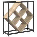 vidaXL Étagère à vin Chêne sonoma 51 x 18 x 52 5 cm Bois d'ingénierie