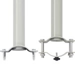 vidaXL Auvent latéral rétractable de patio 160 x 300 cm Blanc cassé