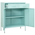 vidaXL Armoire de rangement Vert menthe 80x35x101 5 cm Acier