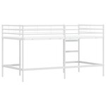 vidaXL Lit mezzanine pour enfants Blanc 99 5 x 200 cm