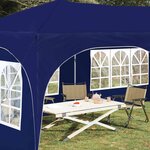 vidaXL Tente de fête pop-up 575 x 288 x 245 cm Bleu Tissu Oxford