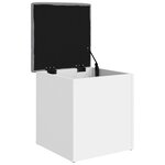 vidaXL Banc de rangement blanc 42x42x45 cm bois d'ingénierie