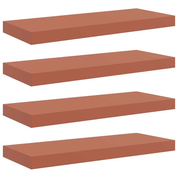 vidaXL Étagère Murale 4 pc Rouge 60 x 23 5 x 3 8 cm Bois d'ingénierie