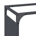 vidaXL Portant de bois chauffage anthracite 60x28x90 cm