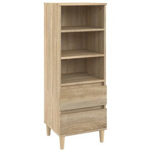 vidaXL Buffet haut Chêne sonoma 40x36x110 cm Bois d'ingénierie