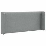 vidaXL Oreille de tête de lit Gris 40 5 x 40 5 x 4 cm tissu