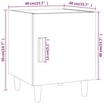 vidaXL Tables de chevet 2 Pièces Blanc Bois d'ingénierie