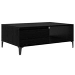 vidaXL Table basse Chêne noir 90 x 60 x 35 cm Bois d'ingénierie