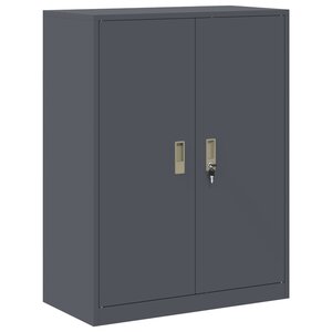 vidaXL Armoire de rangement Anthracite 80 x 40 x 105 cm Acier