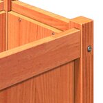 vidaXL Jardinières 2 Pièces cire marron bois de pin massif
