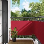 vidaXL Écran de balcon Rouge 90 x 200 cm Tissu Oxford