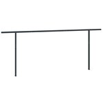vidaXL Jeu de poteaux d'auvent anthracite 600x245 cm fer