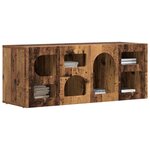 vidaXL Meuble TV Bois ancien 100 x 35 x 40 cm Bois d'ingénierie