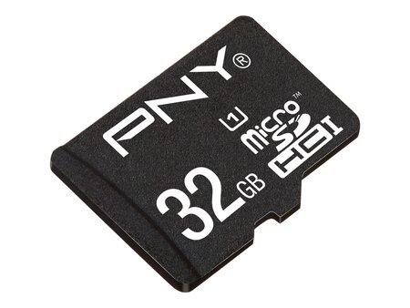 Carte mémoire Micro Secure Digital (micro SD) PNY 32 Go Class 10 UHS-I avec adaptateur