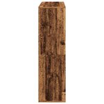 vidaXL Bibliothèque/Séparateur de pièce vieux bois 100x33x115 cm