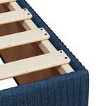 vidaXL Cadre de lit sans matelas bleu 140x200 cm tissu