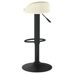 vidaXL Tabouret de bar Crème Velours