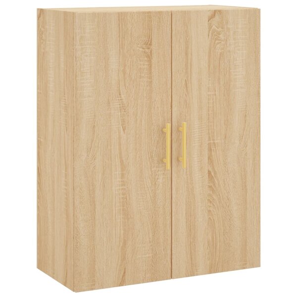 vidaXL Armoire murale chêne sonoma 69 5x34x90 cm