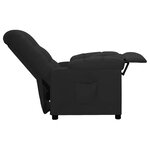 vidaXL Fauteuil inclinable Noir Tissu