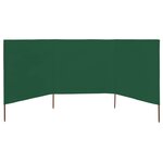 vidaXL Paravent 3 panneaux Tissu 400 x 120 cm Vert
