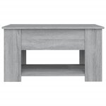 vidaXL Table basse Sonoma gris 79x49x41 cm Bois d'ingénierie