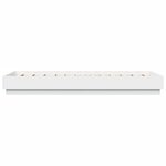 vidaXL Cadre de lit sans matelas avec lumières LED blanc 90x190 cm