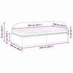 vidaXL Cadre de lit d'angle avec matelas 2 Pièces Noir Velours