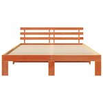 vidaXL Cadre de lit Marron 150 x 200 cm Bois de pin massif