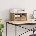 vidaXL Support d'imprimante Chêne artisanal 40 x 32 x 24 cm