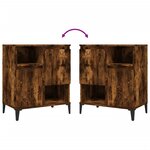 vidaXL Buffet Chêne fumé 60x35x70 cm Bois d'ingénierie