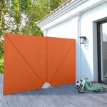 vidaXL Auvent latéral pliable de terrasse Terre cuite 300 x 200 cm