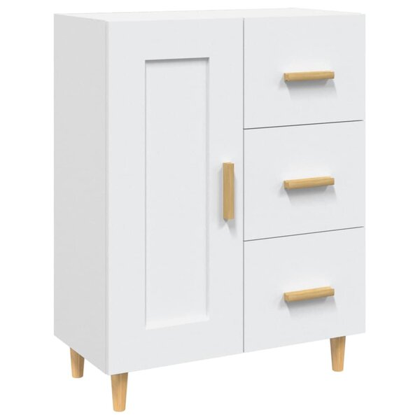vidaXL Buffet Blanc 69 5x34x90 cm Bois d'ingénierie