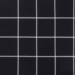 vidaXL Coussin de banc Carreaux Noirs 150 x 50 x 3 cm Tissu Oxford