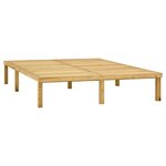 vidaXL Chaise longue double Bois de pin imprégné de vert