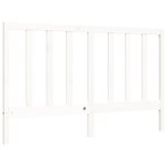 vidaXL Cadre de lit sans matelas blanc 160x200 cm bois de pin massif