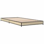 vidaXL Cadre de lit Chêne Sonoma 80 x 200 cm Bois d'ingénierie