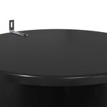 vidaXL Support de Plante 2 pièces Noir Ø40 x 60 cm Bois d'ingénierie