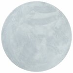vidaXL Tapis HUARTE à poils courts doux et lavable bleu Ø 160 cm