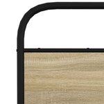 vidaXL Cadre de lit sans matelas 140x200 cm chêne sonoma