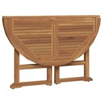 vidaXL Mobilier à dîner d'extérieur pliable 5 Pièces Bois solide de teck