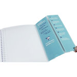 CLAIREFONTAINE - Carnet de vocabulaire KOVERBOOK - 11 x 17 - 100 pages lignées + marge - Couverture polypro translucide