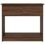 vidaXL Table console avec tiroirs chêne marron 85 5x38 5x74 5 cm