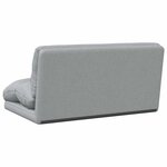 vidaXL Fauteuil de sol ajustable Gris clair Tissu